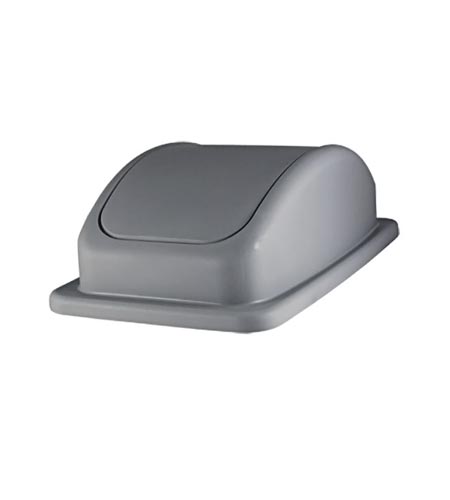 Space Saver Trash Can Lid, Grey - CASE OF 4
