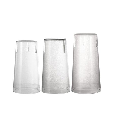 BarConic Clear Stackable Pebbled Tumblers - CASE OF 6 / 12 PACKS