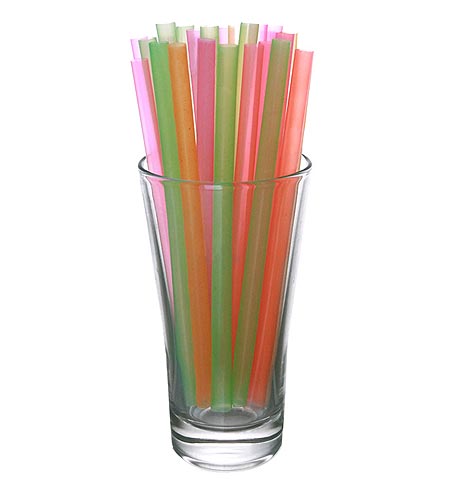 BarConic 6 inch Straws - Neon - CASE OF 25 / 300 PACKS