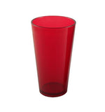 MIXING GLASSES - PLASTIC - RED