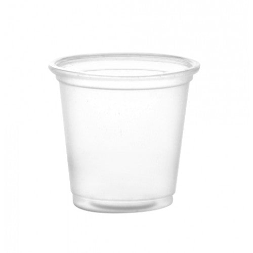 1oz clear plastic cups (100 pack sleeves) - CASE OF 100