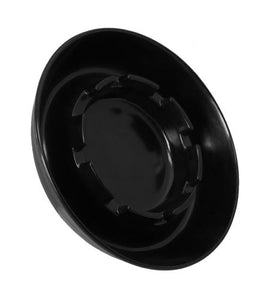 BarConic Round Ash Tray - 5.5" Black Standard - CASE OF 24
