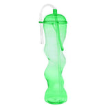 22OZ TWISTED PARTY YARD CUP W/LID & HANDLE - GREEN