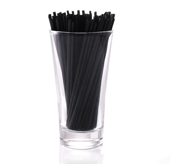 Black Sip Straw 5.25in - CASE OF 10 / 1000 PACKS