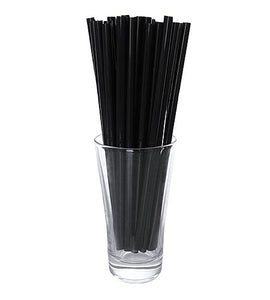 BarConic 8 inch Straws - Black - CASE OF 30 / 250 PACKS