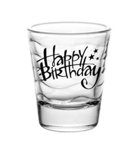 Happy Birthday Shot Glass - 1.5 oz - CASE OF 72