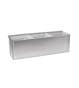 BarConic Stainless Steel Condiment Holder - 3 qt - CASE OF 6