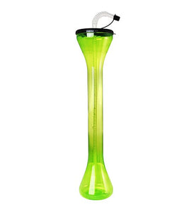 BarConic Party Yard Cup - Green with Lid & Straw - 24 oz - CASE OF