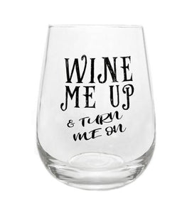 Wine Me Up Stemless Wine Glass - 17 oz - CASE OF 24