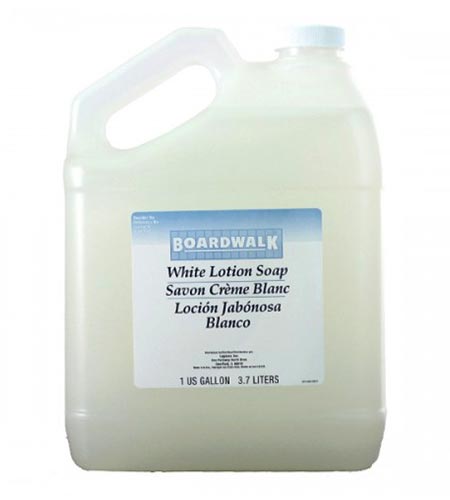 Boardwalk White Lotion Hand Soap Pourable 1 Gal Bottle - CASE OF 4