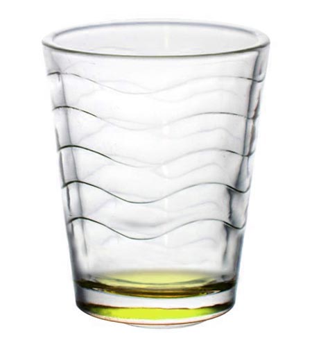 BarConic Shot Glass Yellow Wave 1.75 oz - CASE OF 72