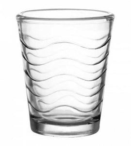 BarConic Shot Glass Waves Clear 1.75 oz - CASE OF 72