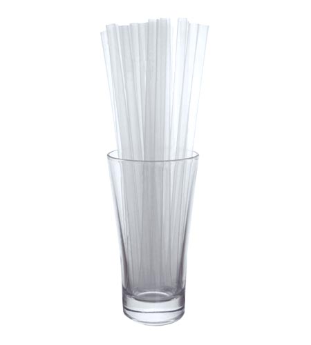BarConic 8 inch Straws - Clear - CASE OF 30 / 250 PACKS
