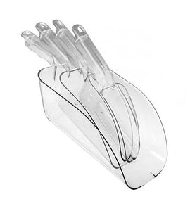 BarConic Clear Plastic Ice Scoop - CASE OF 12