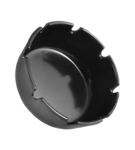 Standard Black Plastic Ashtray - CASE OF 24