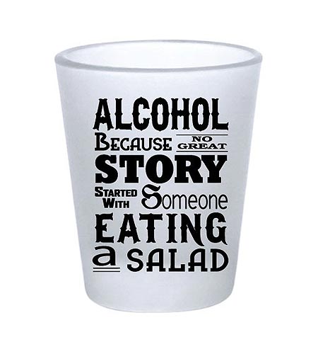 Alcohol Salad Frosted Shot Glass - 1.75 oz - CASE OF 72