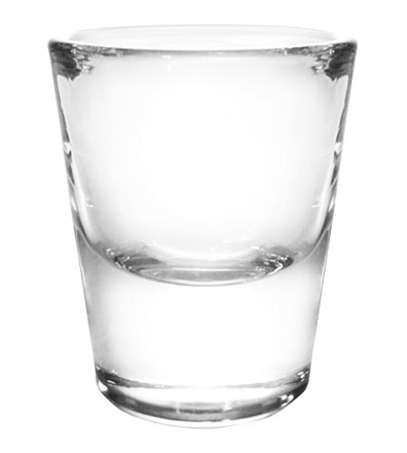 BarConic Shot Glass Thick base 1 oz - CASE OF 72