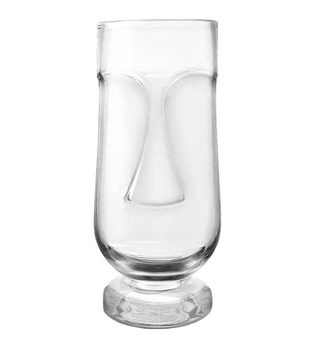 BarConic Tiki Face Cocktail Glass - 20 oz - CASE OF 36