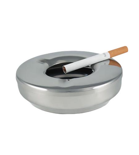 2 Piece Ashtray Stainless Steel - CASE OF 12