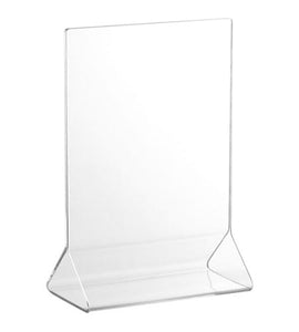 tabletop card display case Acrylic Tabletop Menu Card Holder - 4" x 6"