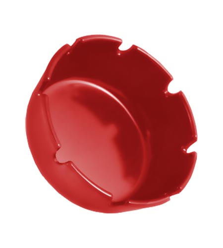 Standard Red Plastic Ashtray - CASE OF 24