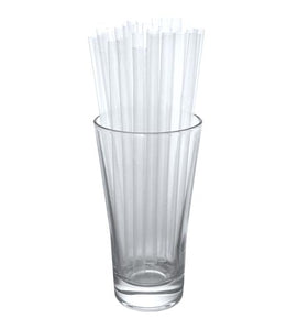 BarConic 6 inch Straws - Clear - CASE OF 25 / 300 PACKS