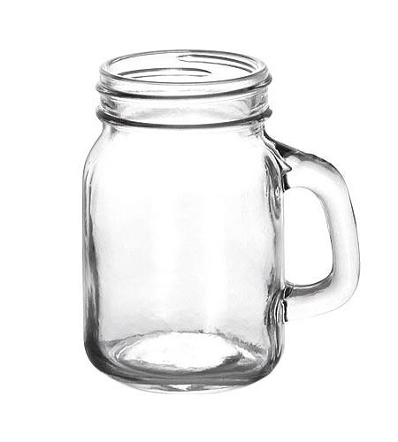 BarConic Mason Jar Mug Glass - 20 Ounce - Case of 12 Mason Jar Mug - Case of 12