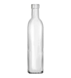 BarConic Antique Oil - Vinegar - Mixer Square Glass Bottle - 16oz - CASE OF 12