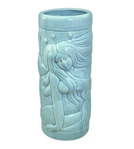 Tiki Mugs - Blue Mermaid Ceramic Tiki Glass - 14oz