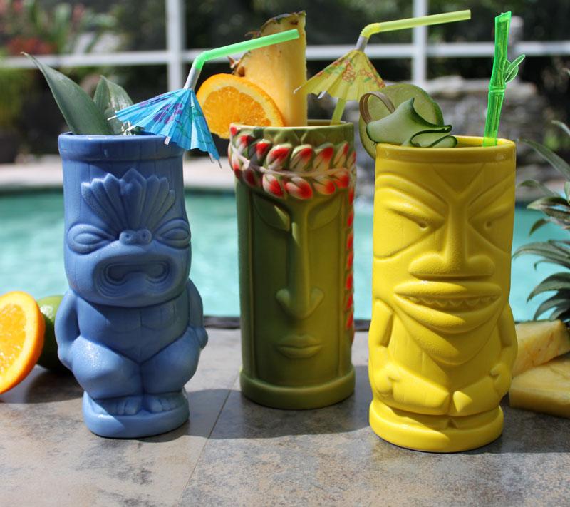 BARCONIC Tiki Mugs – Kon Tiki – Lot De 2