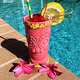 BarConic Tiki Drinkware - Pink Flower Goddess